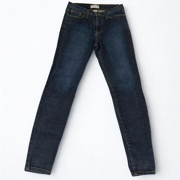 Judy Blue Jeans Women 7/28 Dark Wash Stretch Skinny Mid Rise Denim Soft Comfort - Picture 1 of 8